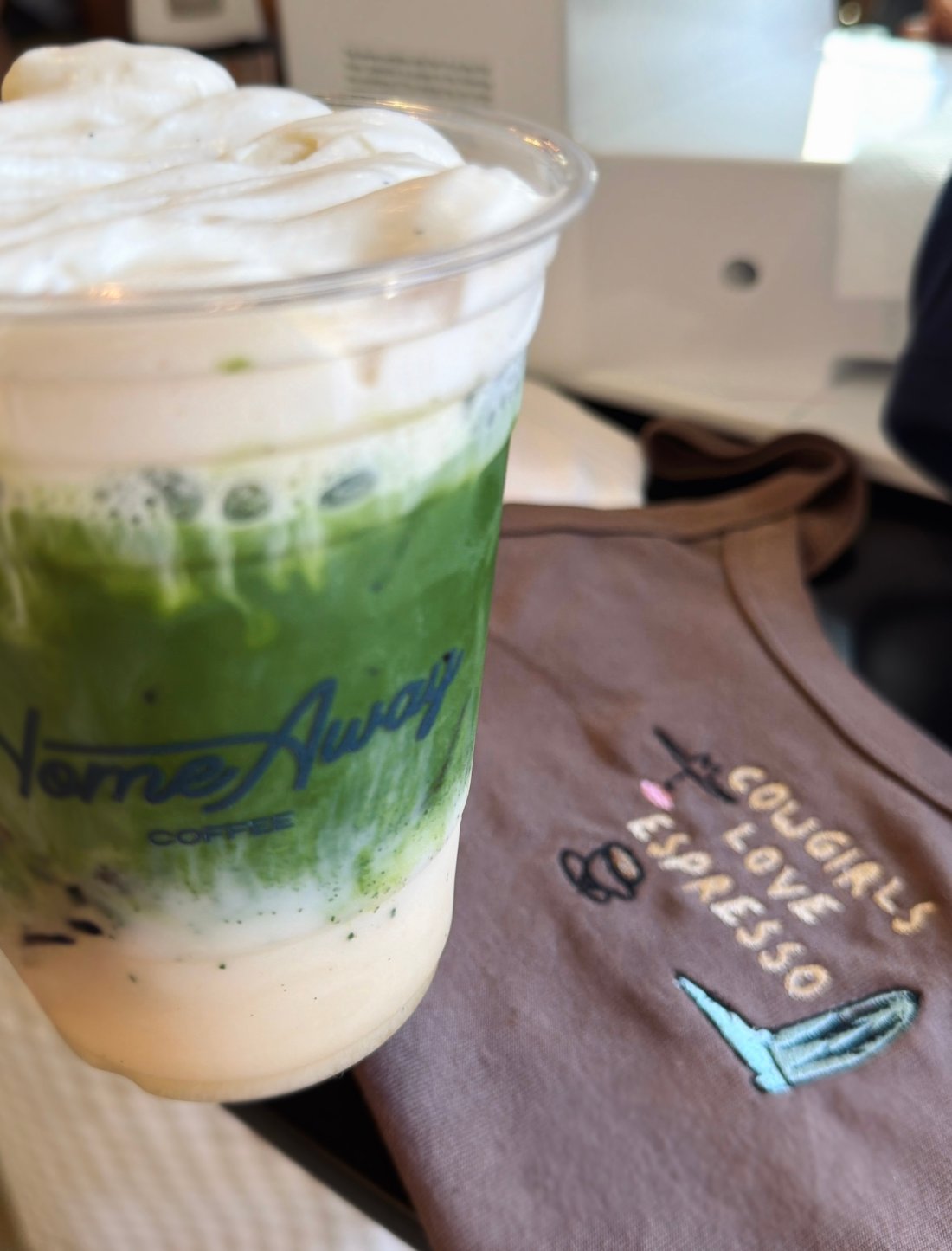 Home Away Coffee matcha latte