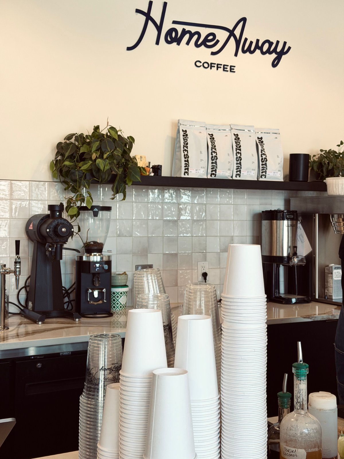 Home Away Coffee shop counter
