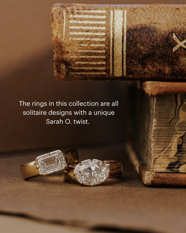 Solitaire designs with a Sarah O. twist