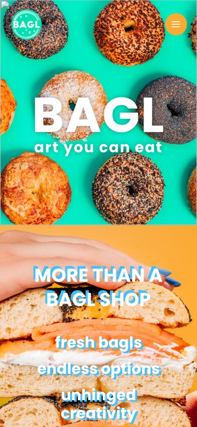 Bagl site on mobile
